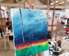 Y7 mapledurham art studio trip 1